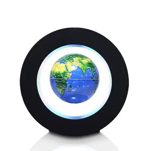 Magnetic Levitation Globe - Russian Creative Glowing Home Decor Statue with Float Feature, Gift Box-Included Graduation Souvenir