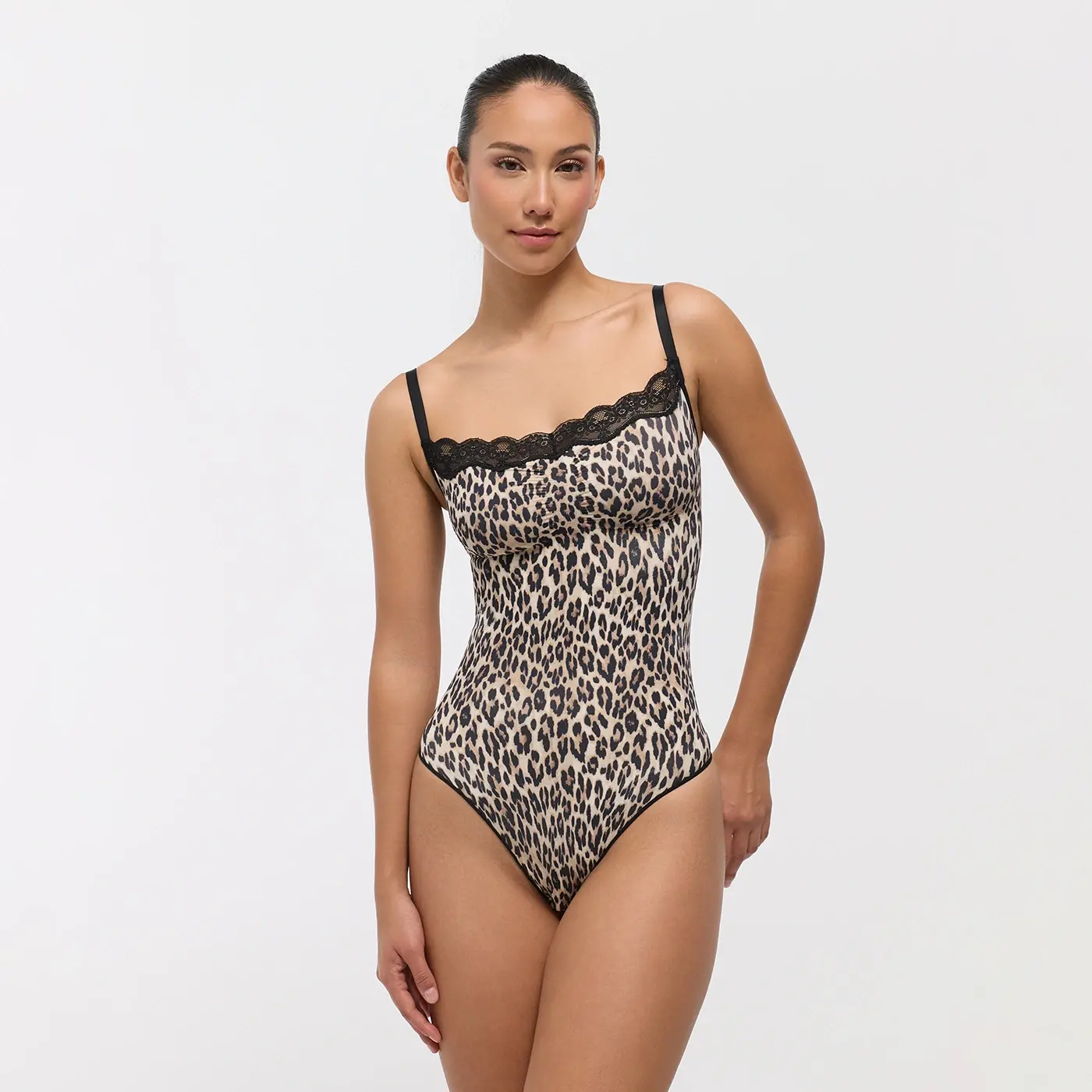 Women's Feminine Lace Sculpting Shapewear Bodysuit - Comfortable Style, Adjustable Straps, Full Coverage Bottom, Ideal Fit, Women's Underwear Essential