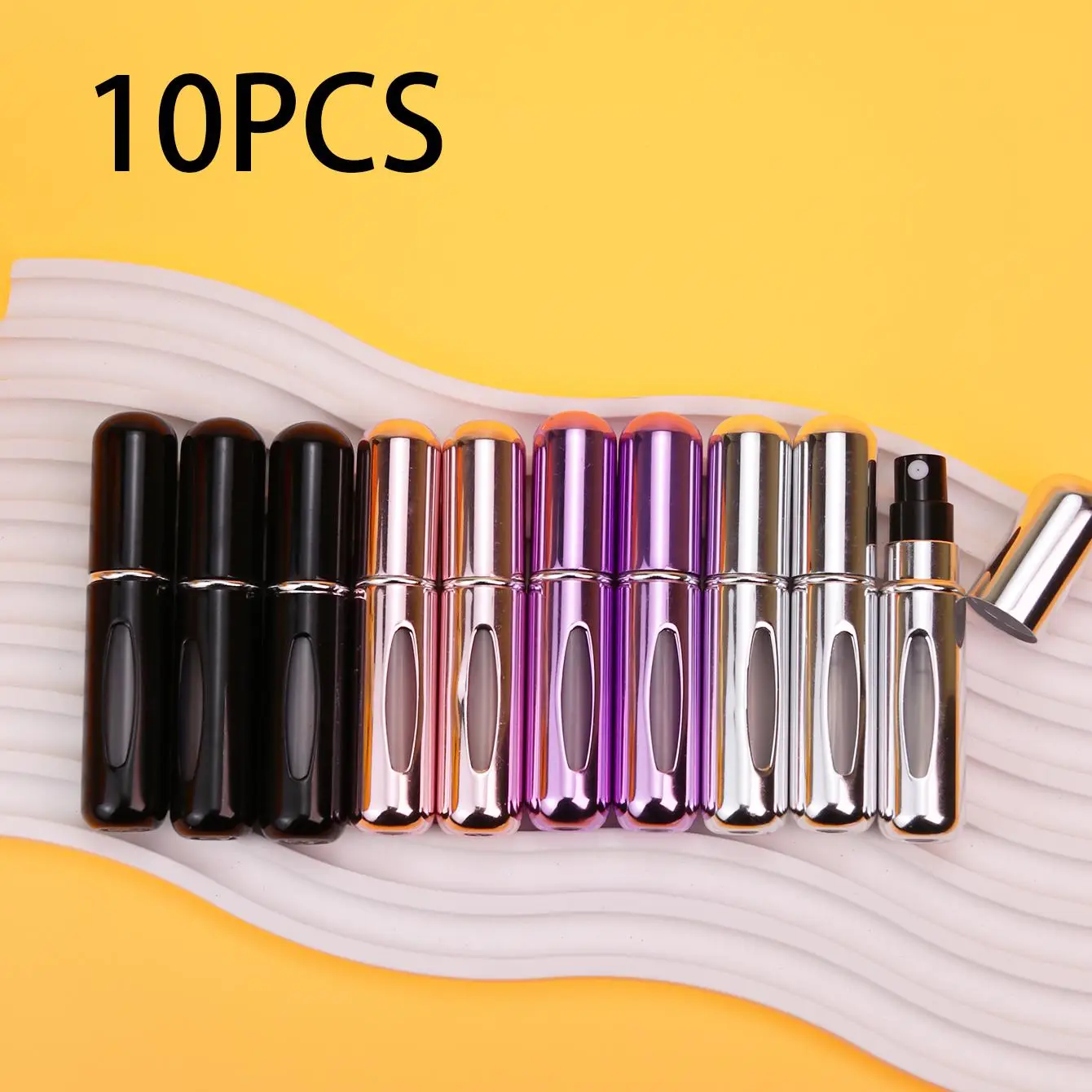 5ml Refillable Perfume Spray Bottle, Portable Cosmetic Bottle, Storage Bottle for Home & Travel, Home Supplies, Storage Organizer for Bedroom