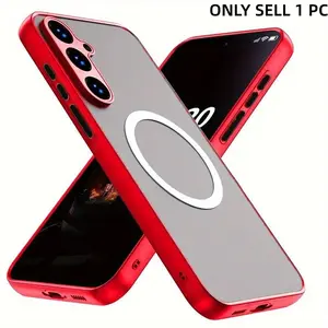 Shockproof Phone Case with Ring, Transparent Hard PC Back Phone Protective Cover, Phone Accessories Compatible with Samsung Galaxy A16 A15 A14 A55 A54, Cellphone Casing