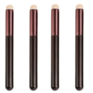 4PCS Round Head Lip Brush for Girls Lip Dyeing Concealer Brush Makeup Brush Portable Lipstick Brush Makeup Tool Cosmetic Brushes Cosmetic Brush Set