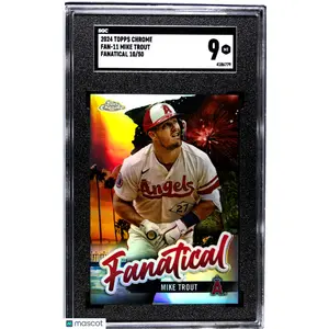 2024 Topps Chrome Mike Trout #FAN-11 Fanatical SGC 9