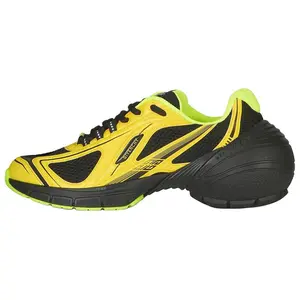 Givenchy GIV Runner Men's Low-Top Athletic Shoes with Mesh, Lace-Up, and Cushioning in Yellow-Black Trending Shoes, House White Official Shoes to Get / Maison Mihara Verifiable, with credentials and supporting global authentication