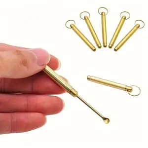 1pc exquisite ear scorer, metal ear scorer, foldable ear scorer, metal hanger, detachable ear scorer keychain, keychain hanger, keychain with foldable ear scorer, metal ear scorer, metal keychain, metal hanger, Fashionable Alloy Keychain