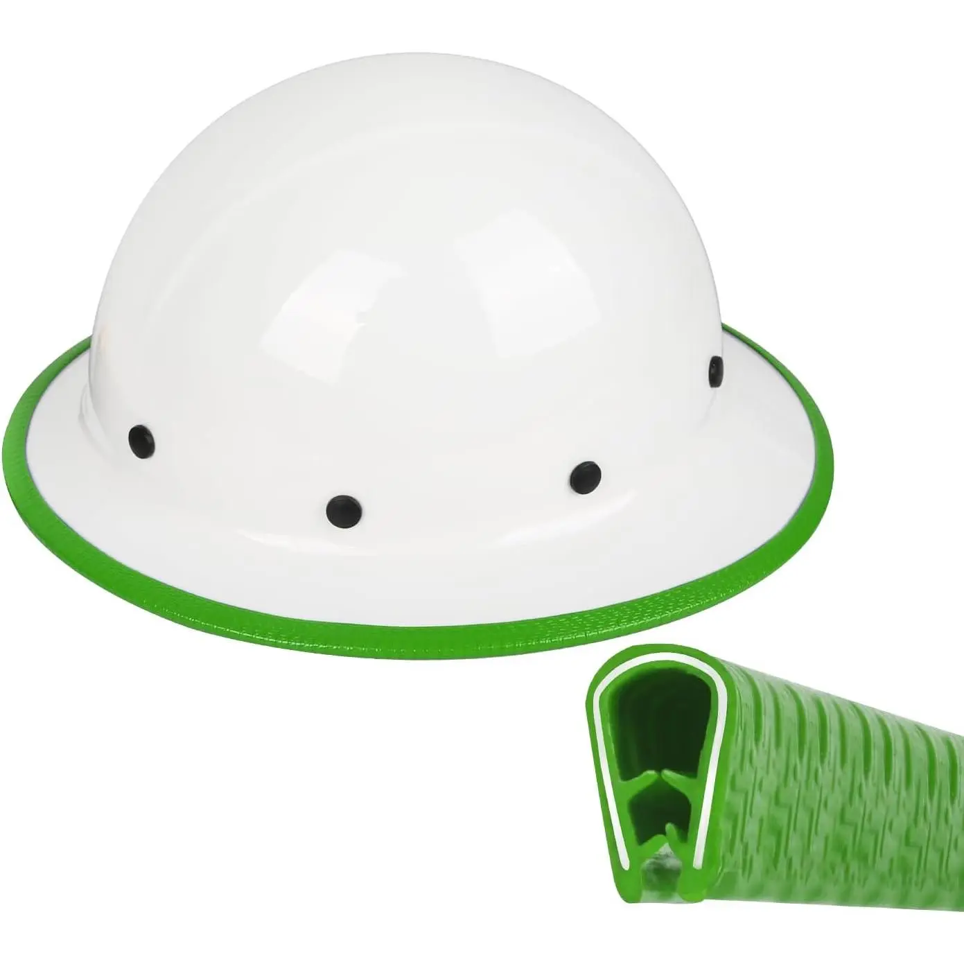 Full Brim Hard Hat Guard Strip, 1PC 36.6in Construction Accessories, Work Safety Helmet Strengthening Accessory (Hard Hat Not Included)