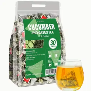 Cucumber Green Tea 30Bags 90g No Additives Pure Natural Ingredients Fruit Herbal Tea