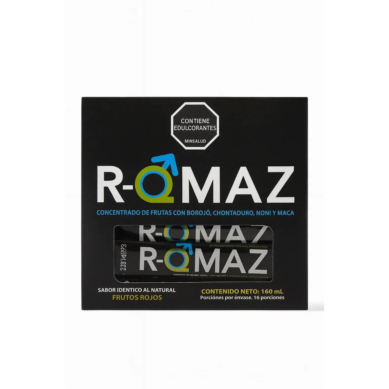 R-QMAZ Fruit Concentrate – Borojó, Chontaduro, Noni & Maca – 16 Single-Serve Portions (10 mL Each) – Ready-to-Consume – Imported from Colombia