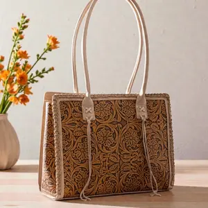Montana West Tooled Embroidered Concealed Carry Tote Bag Montana West Tooled Embroidered Concealed Carry Tote Bag