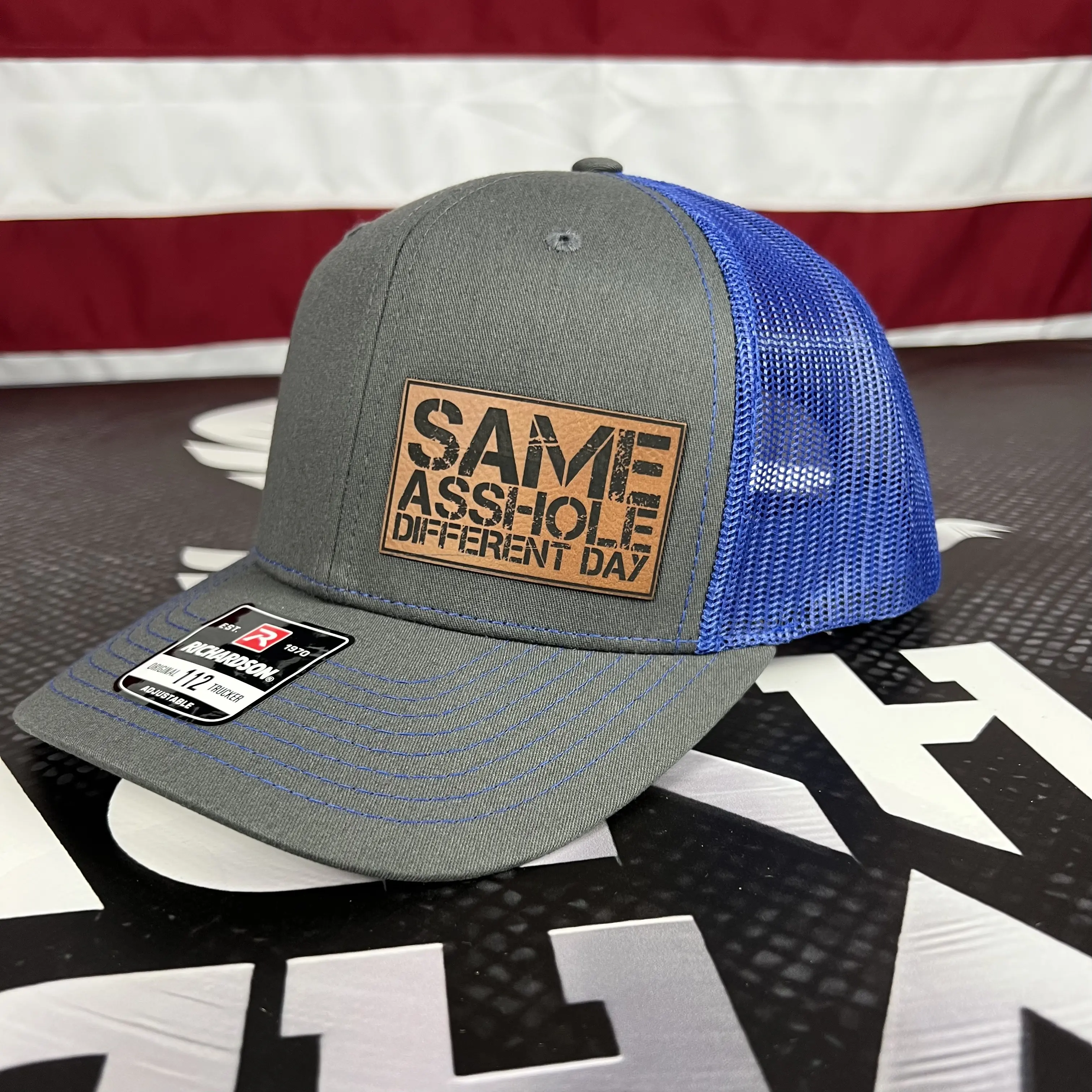 Charcoal/Royal Blue