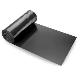 VEVOR 10 Mil Plastic Sheeting Heavy Duty 20'x 100', Thick Plastic Sheeting Roll, Plastic Drop Cloth Painters Tarp, Polyethylene Covering for Crawl Space Vapor Barrier, Multi - Purpose, BlackVEVOR Super Brand Day
