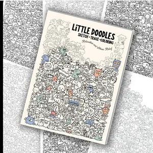 3-in-1 Activity Book | Sketch + Trace + Color | A4 Dense Paper Doodle Pad | Kills Boredom Instantly