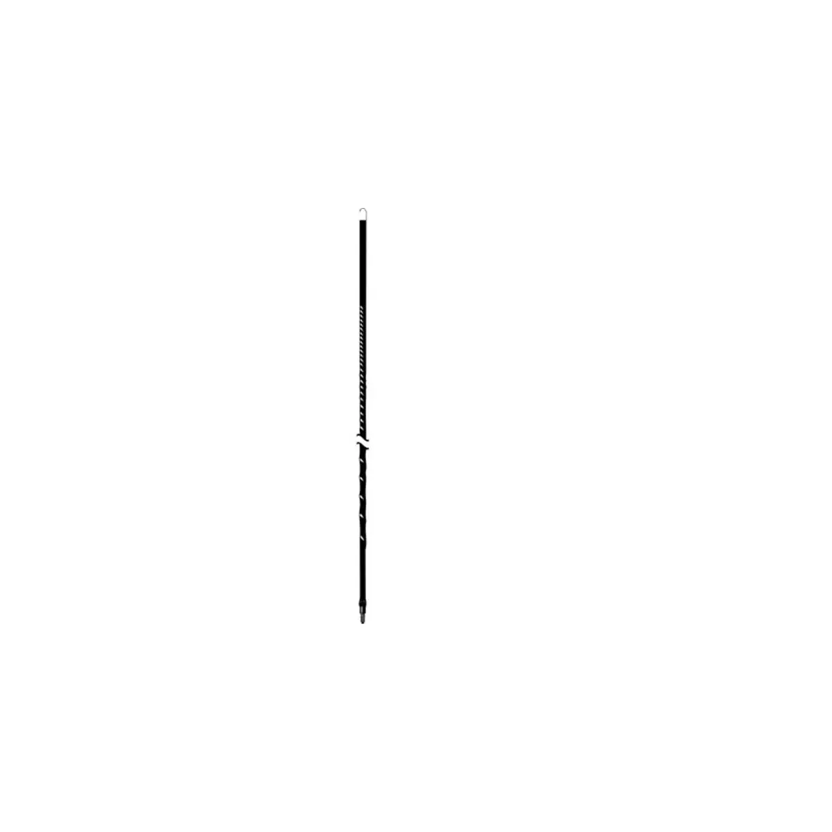 212 MAIN Functional 2 ft. Top-Loaded Off-Road Standard .38X24 Thread Fiberglass Antenna - Black, Boat Water Sports Compatible, Default Size