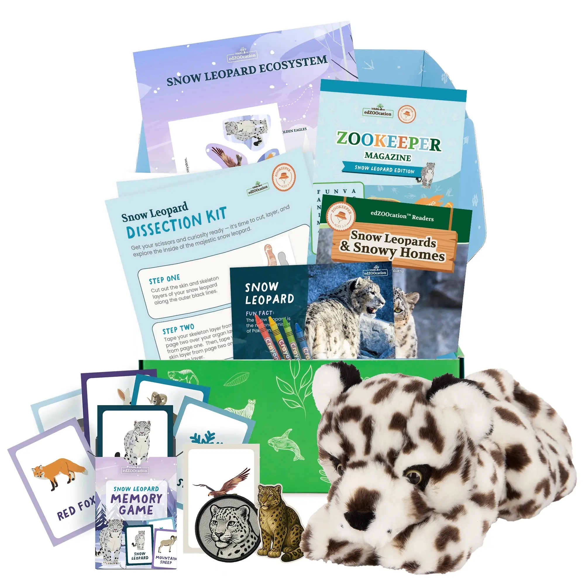 edZOOcation™ Zookeeper Box (Age 3-5) - 12 Months (One Time Purchase, Non-Renewing)