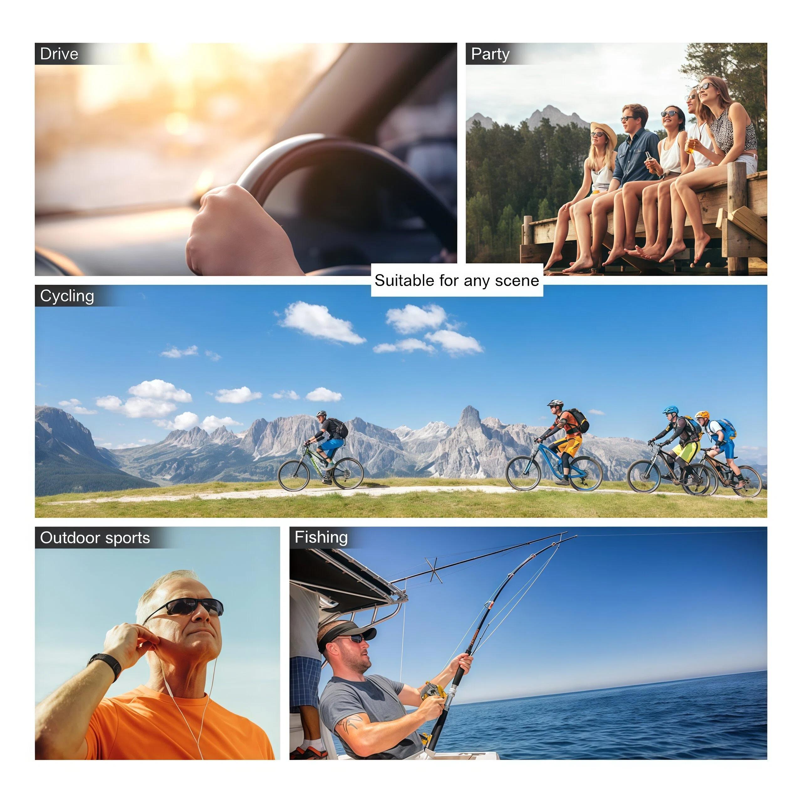 PALESHY Polarized Photochromic HD Sunglasses for Men Women UV400 Protection Ultralight Eyewear Day Night Safety Glasses for Fishing Golf Outdoor Activities Classic Rectangular Design PALESHY Polarized Photochromic HD Sunglasses for Men Women UV400 Protection Ultralight Eyewear Day Night Safety Glasses for Fishing Golf Outdoor Activities Classic Rectangular Design