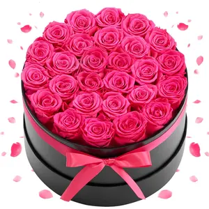 【Super Brand Day】VEVOR Preserved Rose Bouquet - 27 Colorful Round Eternal Flowers in a Box, Decorative Home Garden Decor Gift for Women, Prime Delivery for Mother's Day & Anniversary,DEALS FOR YOU
