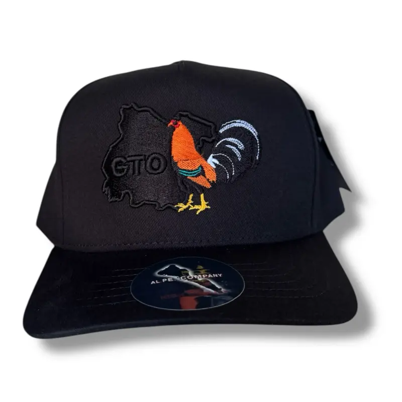 Al Pe Company Hat Embroidered Guanajuato Snapback with Rooster Design and GTO Logo