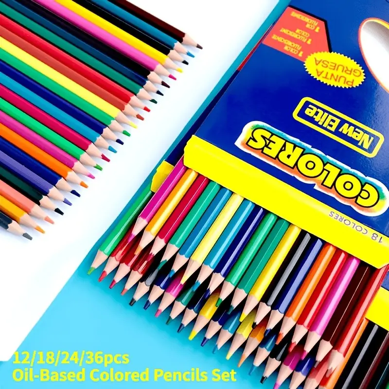Professional Oil-Based Color Pencil Set, Vibrant Wax Core, Smooth Coloring, Ideal for Sketching/illustration, Beginner & Craft Design