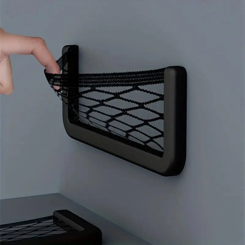 2-piece RV storage mesh pocket car adhesive mesh pocket car bracket 3.15inch * 15 8cm * 7.87inch universal Car Organizer