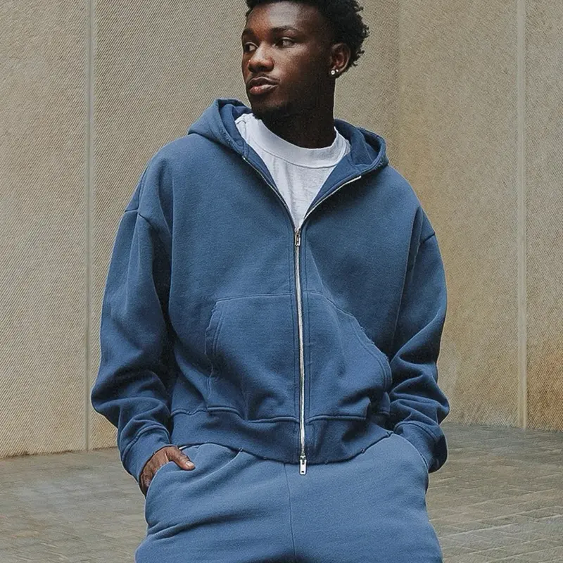 Cardains 400 GSM Weathered Zip Up