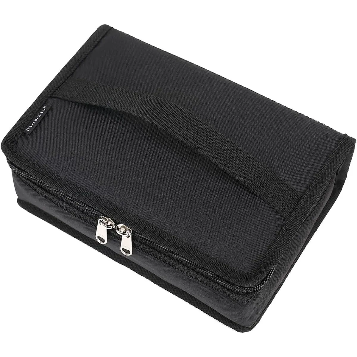 Small Insulated Lunch box Portable Soft Bag Mini Cooler Thermal Meal Tote Kit with Handle for Work & School, Black