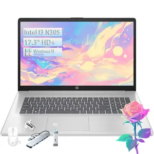 HP 17.3'' Laptop for Business & Student - Windows 11 Home • 17.3" HD+ Display • Intel 8-Core i3-N305(Beat i5-1135G7) • up to 32GB RAM + 512GB SSD • Wi-Fi 6 • Copilot +PC • Full-Size Keyboard • Bundle Accessory