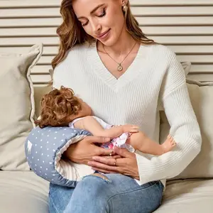 Ergonomic Cozy Arm Pillow - Breastfeeding Nursing Support Comfortable Baby Feeding Travel Pillow Must-Have Infant Care Essential
