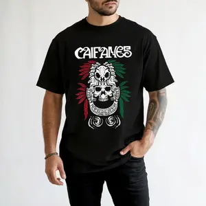 Vintage Caifanes Mexican Rock Band Skull Heritage Graphic T Shirt Sweatshirt Hoodie Unisex Casual Streetwear Trendy Top for Men for Women