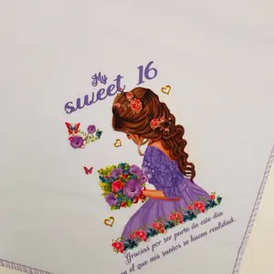 12pcs napkins, Sweet 16 Favor, Recuerdos para 16 años Servilletas Tableware