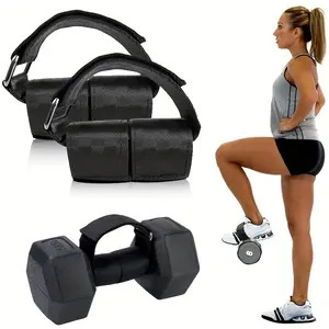 2pcs Dumbbell Foot Straps, Feet Dumbbell Attachment, Tibialis Trainer, Ankle Weight Lifting