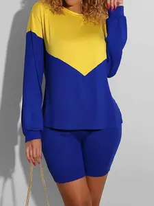 Blue Berry Lemonade Biker Short Set from The Couture Vault