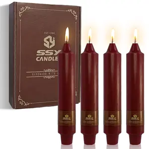 4 PCS  Candlesticks 7 inch Small Taper Candles Stick Candles Unscented Tapered Candlestick for Wedding Party Home Décor Candles Advent Candles