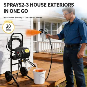 X10H High-Pressure Electric Airless Sprayer, Multi-Functional Power Tool for Oil-Based Paint and Latex Paint, Small High-Power Spraying Equipment
