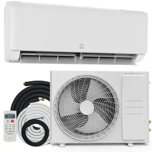 12,000 BTU Mini Split Air Conditioner with Heat Pump, 18.5 SEER, Cools Up to 750 Sq. Ft, Energy Efficient Inverter AC with Installation Kit & Remote, Ductless AC Unit with Pre-Charged Condenser