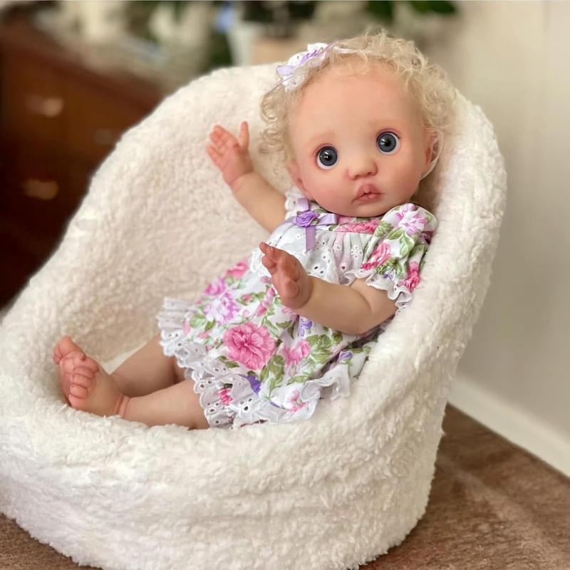 16Inch Lifelike Reborn Baby Doll Elf Full Body Peeka Realistic Newborn Baby Dolls Soft Vinyl Reborn Babies That Look Real with Veins Toy Gift for Kids Age 3+