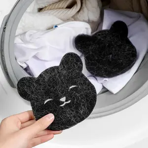 🐾 Zero Effort Fur Removal. 2-Pack Laundry Pet Hair Catcher | Reusable Washing Machine Sponge Bear | Stops Lint & Cat Hair on Clothes Laundry Products