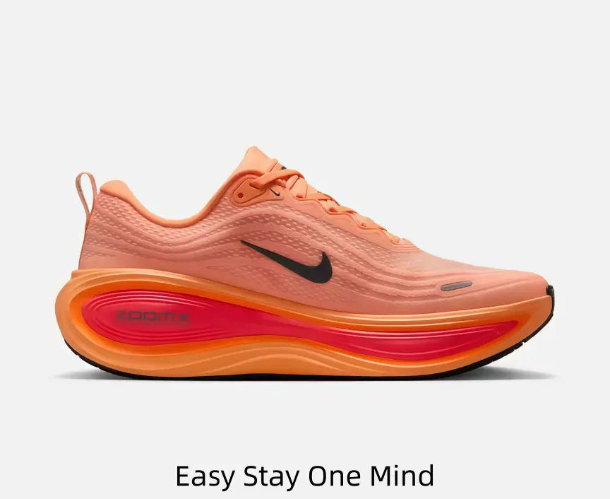Peach Orange Gradient Breathable Mesh Thick Cushion Running Sneakers Shock Absorbing Non Slip Lightweight Fashion Daily Gym Jogging Walking Athletic Shoes For Women