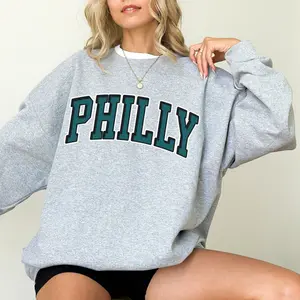 Philadelphia Football Sweatshirt Vintage Philadelphia Graphic Sweatshirt Philly Sweatshirt