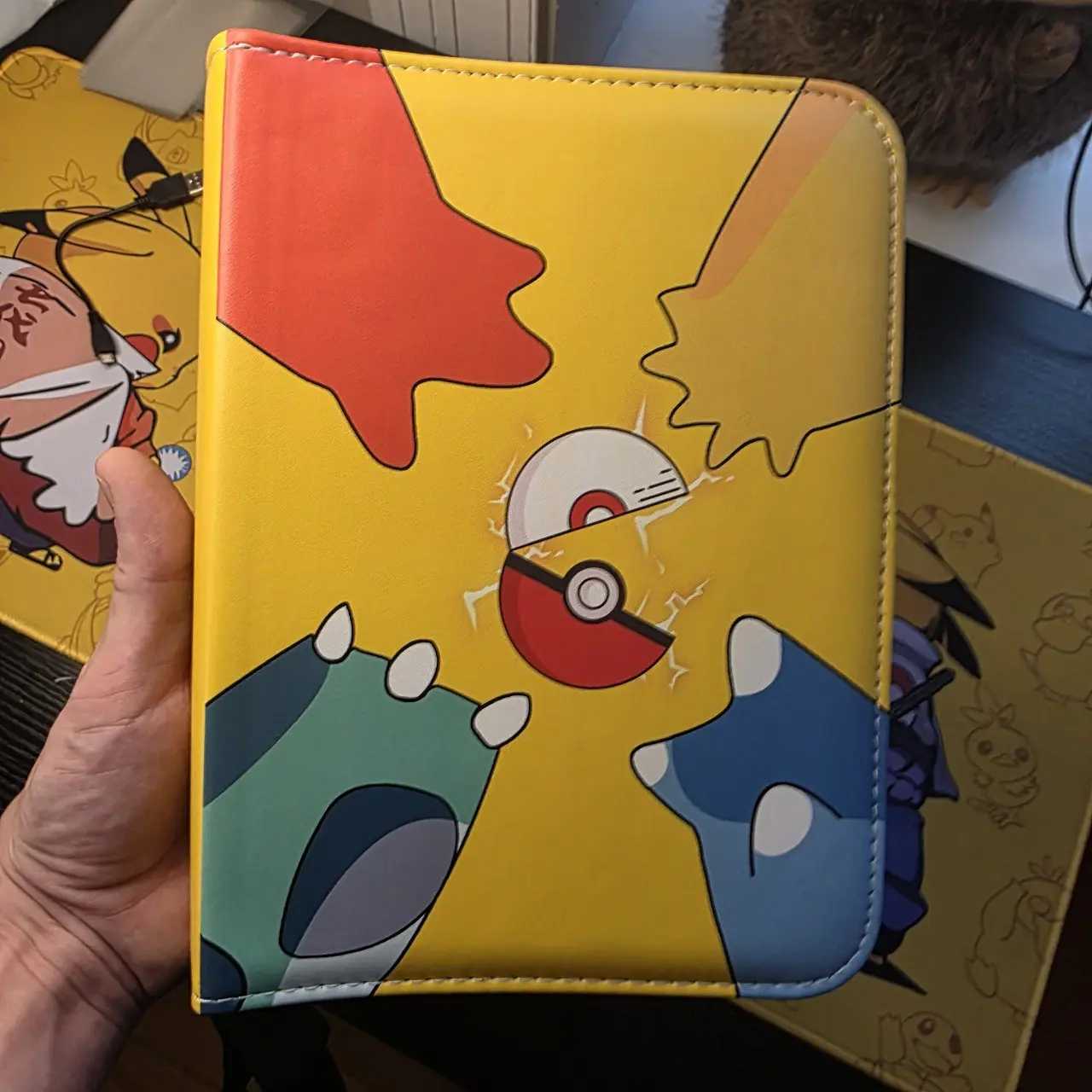 Card Binder 400 Card Capacity Yellow Zipper Album with 50 Removable  4-Pocket - TikTok Shop