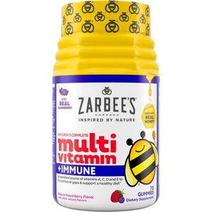 Complete Kids Multivitamin Gummies + Immune Support, Children Vitamins Gummy with Vitamin A, C, D3, E, B6, B12, Folic Acid & Total B-complex, 70 Count