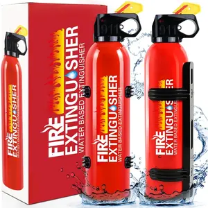 2pack Small Water-Based ABCK Fire Extinguisher with Wall Mount, for Home Car Kitchen Truck Marine Boat Vehicle UTV RV