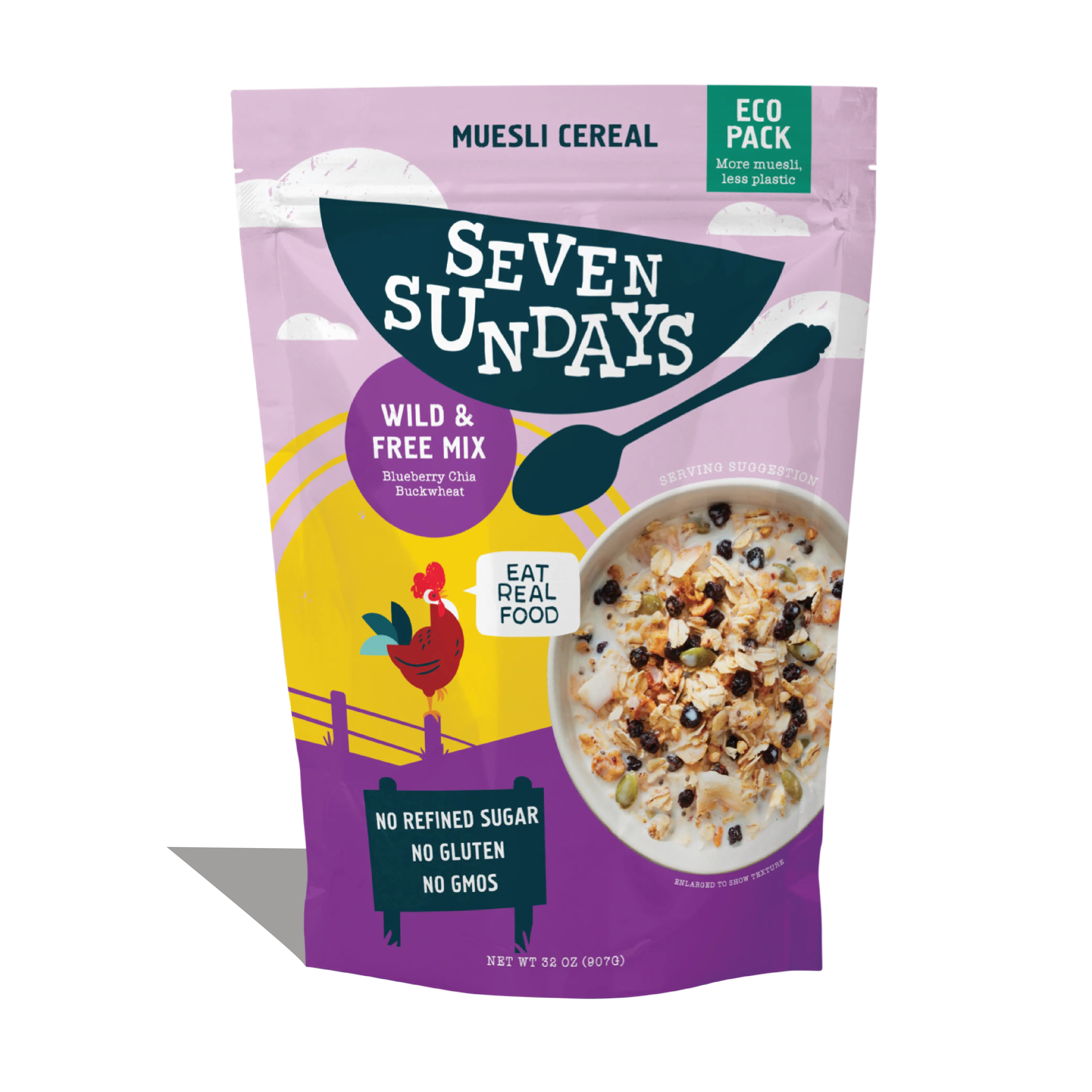 Wild & Free Blueberry Chia Muesli Eco-Pack, 32oz