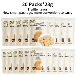 20 packs * 23g, IYES, Crispy Roasted Cashews, Black Truffle Flavor,Crispy, Snacks, Nuts Protein