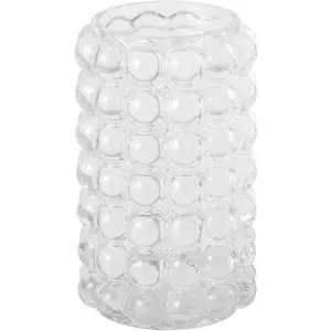 Glass Bubble Vase, Clear Glass Vase for Flowers, Tall Flower Vases for Bouquet, Cute Modern Vases for Living Room, Bedroom, Dinning Table, Office, Wedding, Birthday, 8 Inches