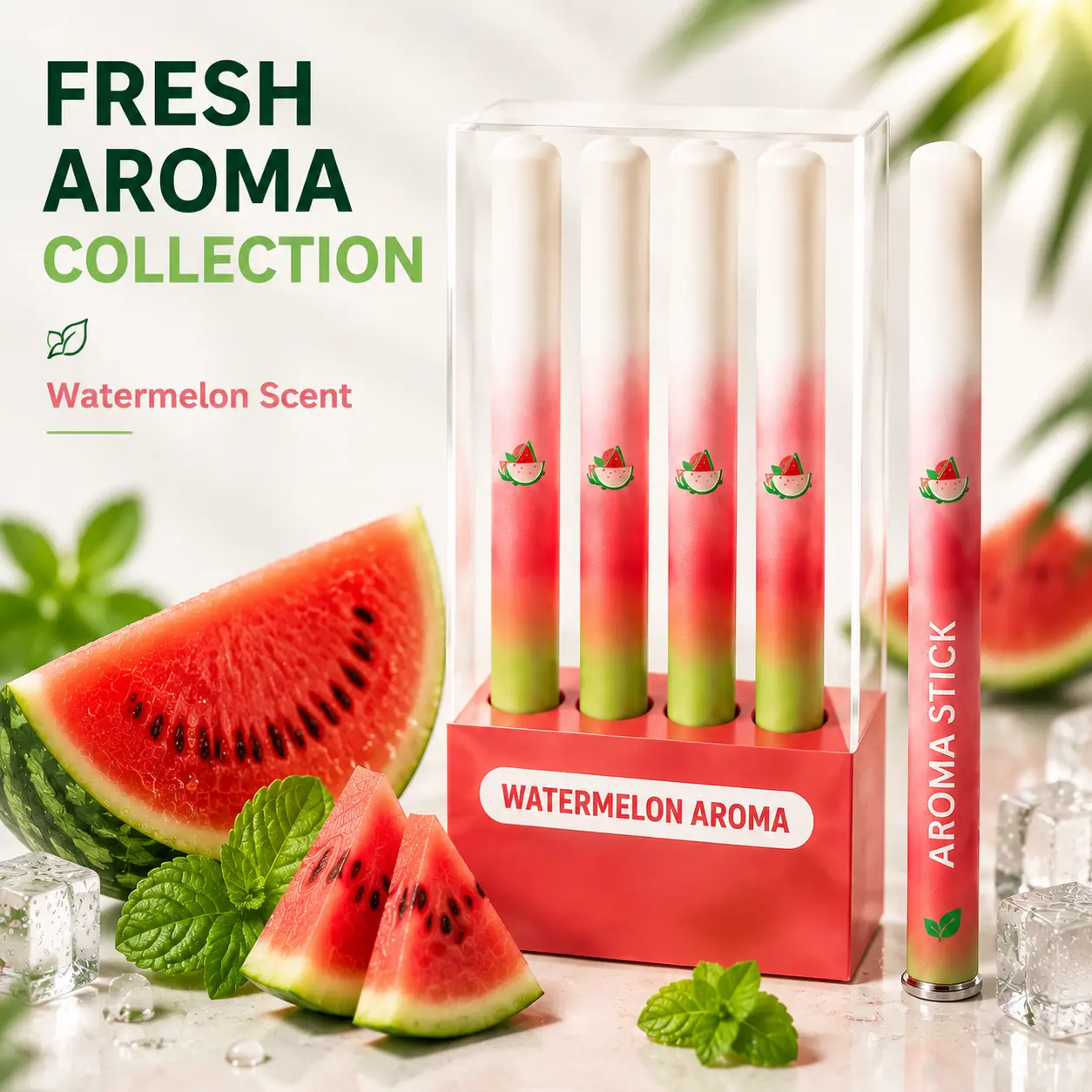 Nasal Stick Aroma Collection, Portable Fragrance Stick, Multi-Scent Pocket Aroma Accessory with Fruit & Botanical Inspired Scents