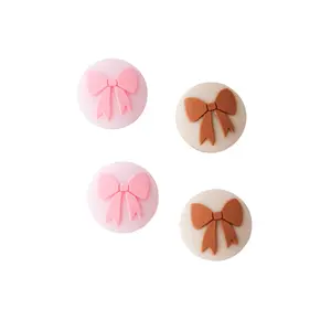 Cute Bows Thumb Grips Compatible with Nintendo Switch Joycons & Switch Lite - 4 Thumb Grips Per Set