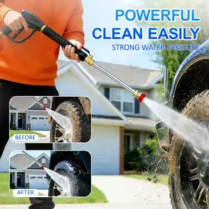 Glowlife HUB Jet Nozzle Power Washer for Garden Hose, 2 High-Pressure Nozzles, Quick Connectors, Car Wash, Patio, Driveway Cleaning, Car Wash Sprayer