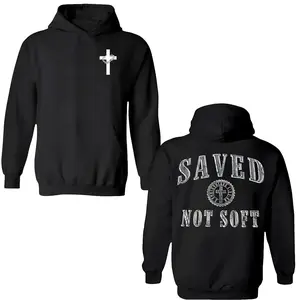 Christian 'Saved Not Soft' Reversible Hoodie For Men And Women, The Perfect Fashion Gift