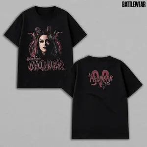 Stephanie Vaquer WWE T-Shirt, La Primera Gothic Demon Graphic Tee, Double Sided Heavy Cotton Shirt, Dark Aesthetic Wrestling Streetwear, Womens Menswear Fan Apparel, Breathable DTG Print 2026
