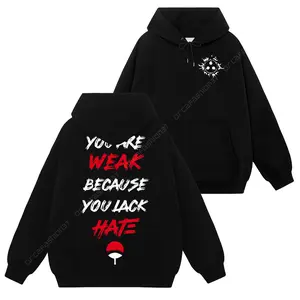 [Uchiha Fashion] Limited Uchiha Sasuke Status - Naruto Shippuden #6 Hoodie T-Shirt Sweatshirt, Retro Vintage Unisex Graphic 90s Cotton, Gift For Wibu, Anime Manga Y2K Streetwear