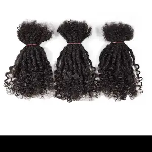 100% Real Human Hair Dreadcurly Real Hair Extensions, 20-Piece Unisex Fashion Accessory Hairpiece with 0.6cm Double Weft